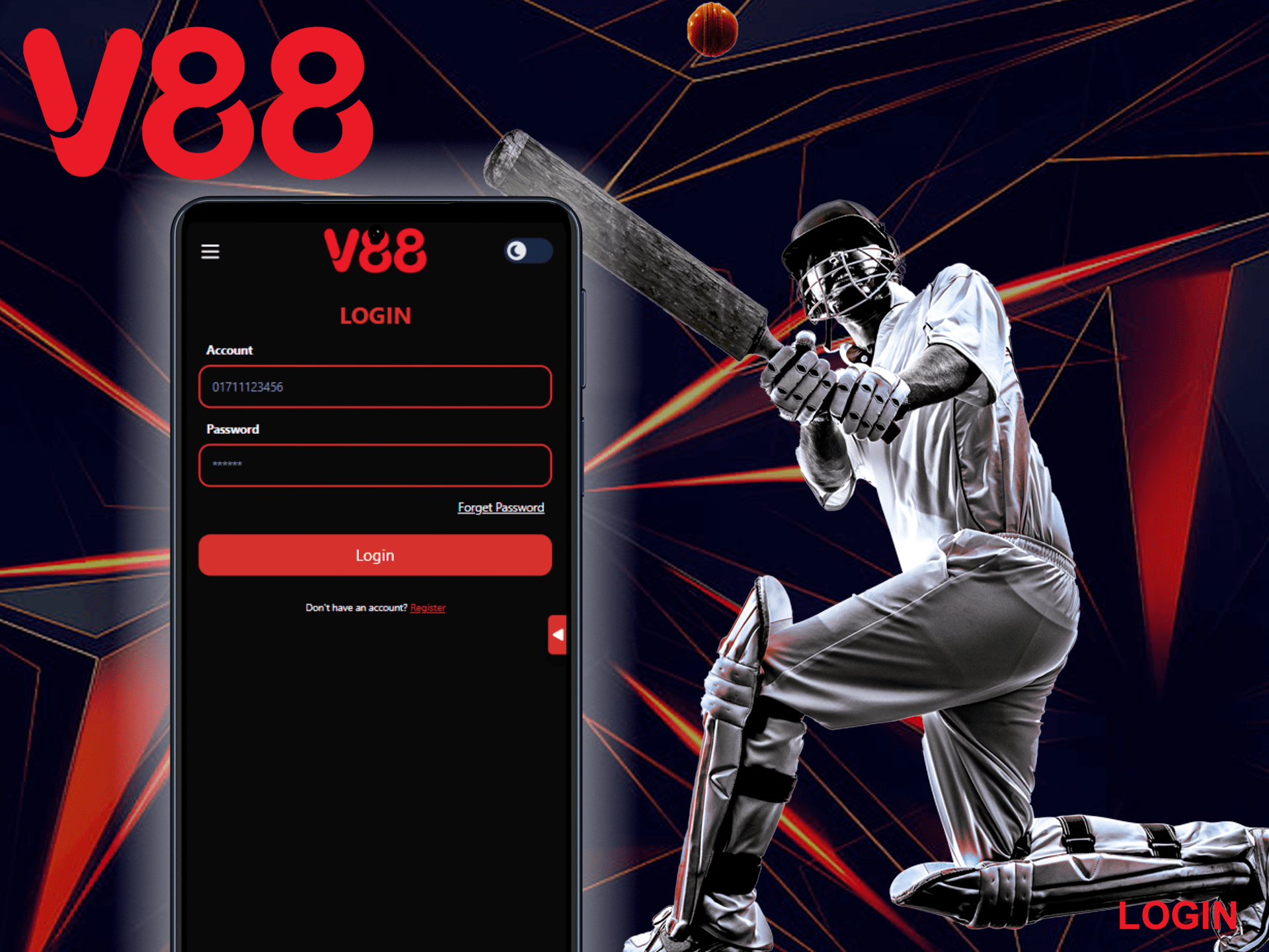 Login to your personal account on the V88BD platform and you can start playing the best casino games and betting on sports